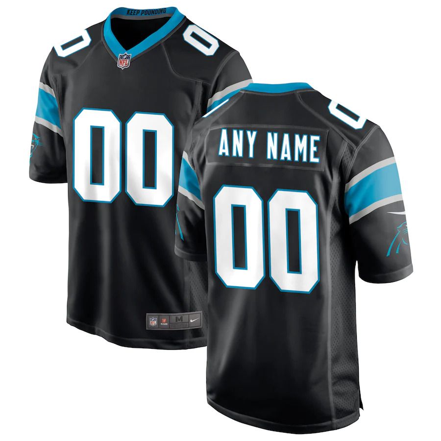 Cheap Men Carolina Panthers Nike Black Custom Game NFL Jersey